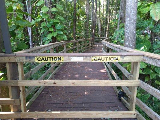 Walking path that was advertised was closed.