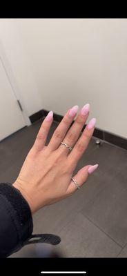 Pink Almond Nails