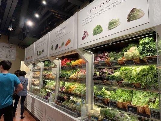 Produce section (veggies)