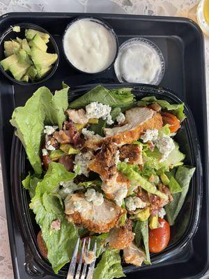 Hot honey friend chicken salad