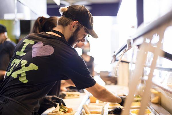 Busy Front Line at Pita Fusion Round Rock, TX