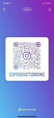 Follow us on Instagram @GQProductionsInc