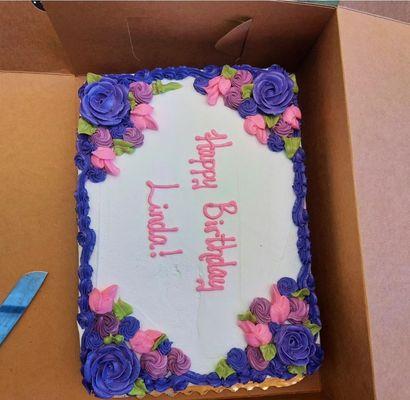 Beautiful cake from 4th street Safeway