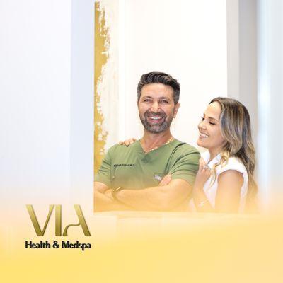 Meet the owners and operators of VIA Health & Medspa, Dr. Fayad, and his wife Yana Fayad!