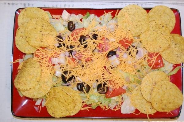 Nacho Salad with Chicken or Beef