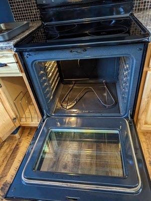 Cleaning oven and stove