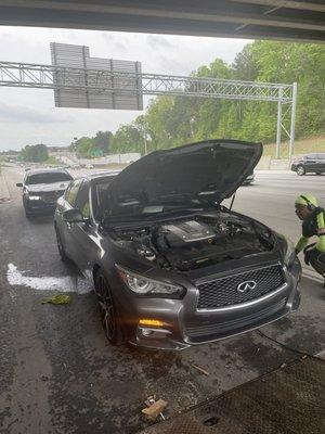 15mins after oil change. They offered to cover the tow & diagnostic. That was a lie...