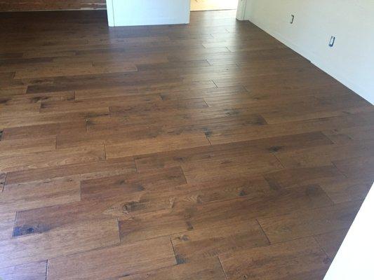 South Napa prefinished hardwood flooring installation. Flooring provided by Hearst Hardwood