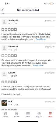 Yelp suck. Stealing my 5 star reviews. Shame shame.