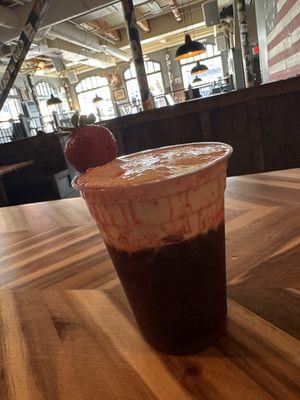 Chocolate covered strawberry cold brew