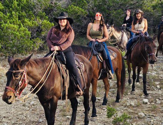 Our beautiful  horses on the trail