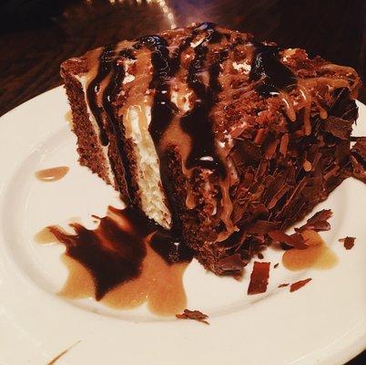 Chocolate Marscapone cake with Carmel drizzle