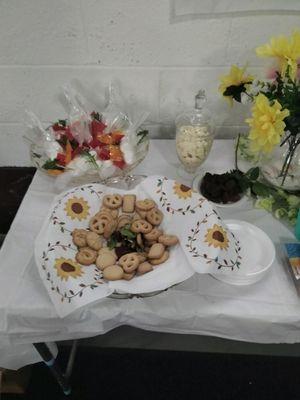 Is cookies and treats all compliments of our ice cream social