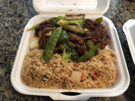 Beef w/ Mixed Vegetables Lunch Special