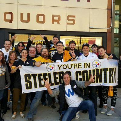 Pittsburgh Steelers bar!!