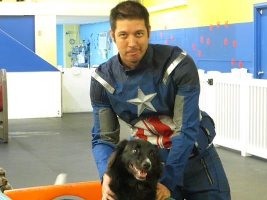 Captain America, aka Uncle Jaime & Charley Macaroni