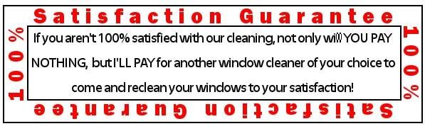 Along with my 5 Promise Guarantee, my 100% Satisfaction Guarantee protects you from ever paying for a job you aren't happy with.