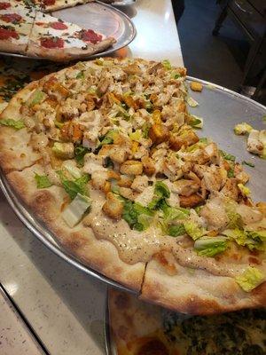 Chicken Cesar Salad Pizza