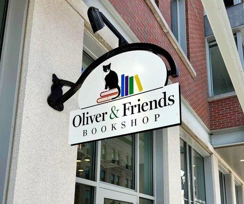 Oliver and Friends Bookshop Store Front on Main Street in Waterville!