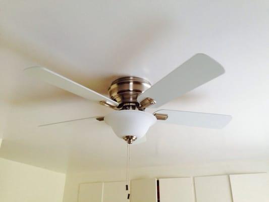 Ike's installs ceiling fans!