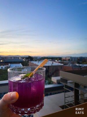 Stir it up (post-mixing) plus the sunset view