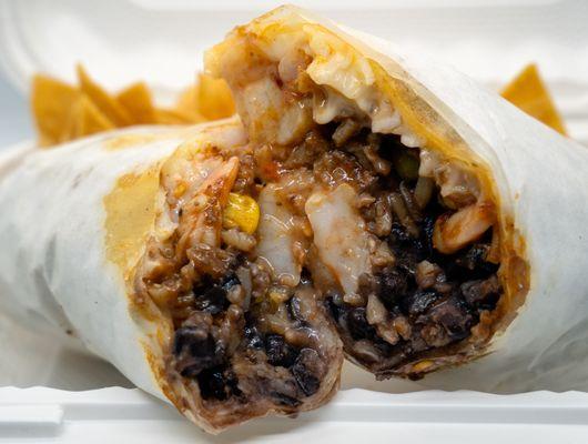 Camarón Burrito (Shrimp Burrito): $13.95. Take-out