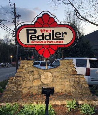 The Peddler Steakhouse in Gatlinburg at 820 River Road.