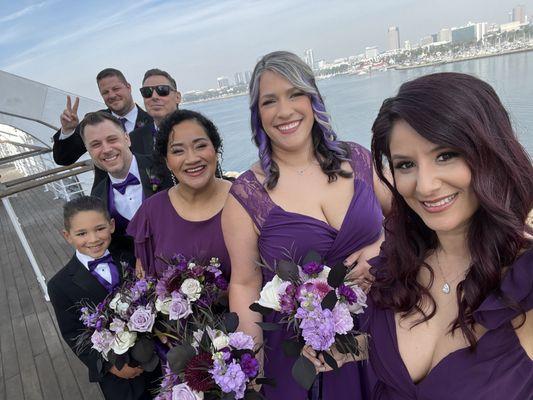 Bridal party bouquets