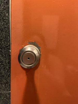 Bathroom doorknob