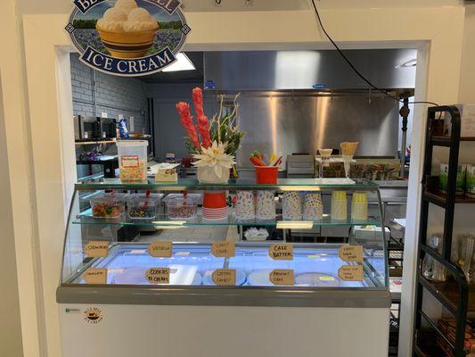 Ice cream counter