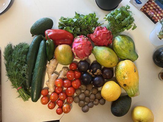 Produce from local vendors