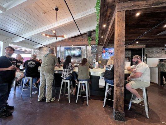 Indoor bar area