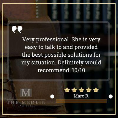 The Medlin Law Firm Immigration In Fort Worth Testimonial Marc R.