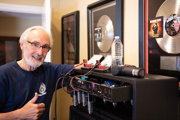 Don Working on one of our amps