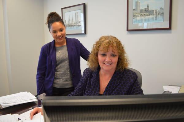 Tabatha & Debbie at The Bank of Glen Burnie, New Cut Branch #BofGB #NewCut