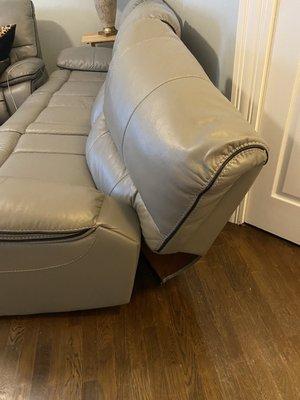 Damaged sofa