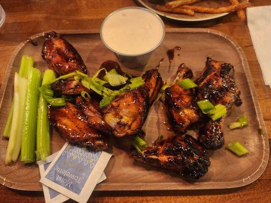 Chipotle bbq grilled wings