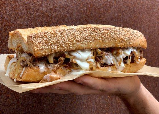 whizz wit Wednesday special - Philly cheesesteak hoagie