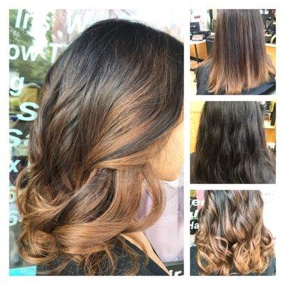 before and after ..Balayage by Ersida