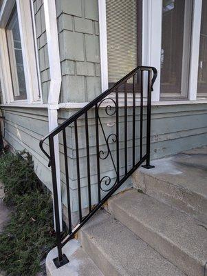 Lovely new rails for our front porch.