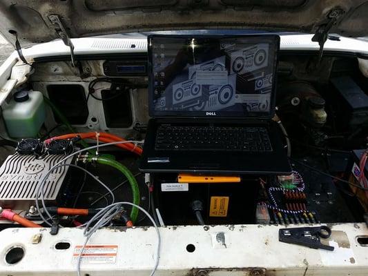 Programing the Electric motor  Controller on a customers electric motor conversion Ford Ranger