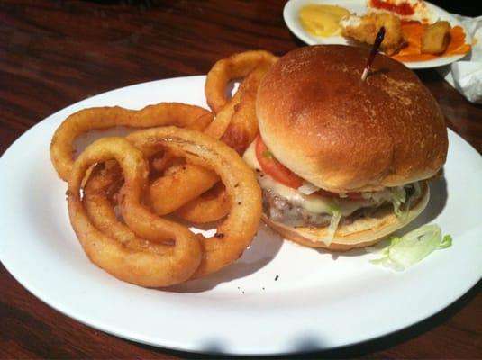 Mushroom Swiss burger