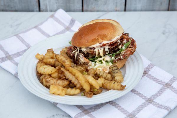 Soft shell crab burger