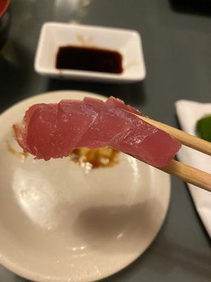 Tuna , Maguro sashimi. So fat but melting