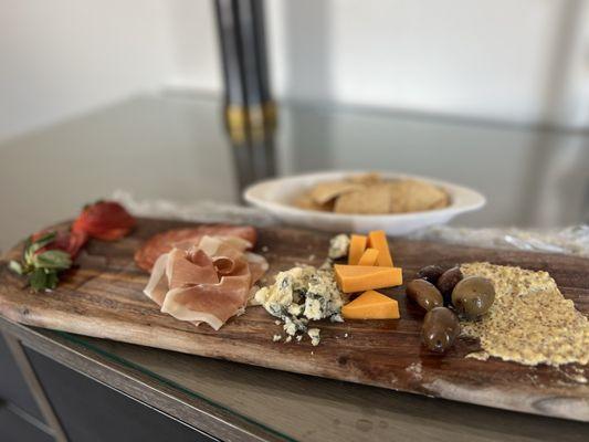 Charcuterie board that was waiting for me upon arrival.