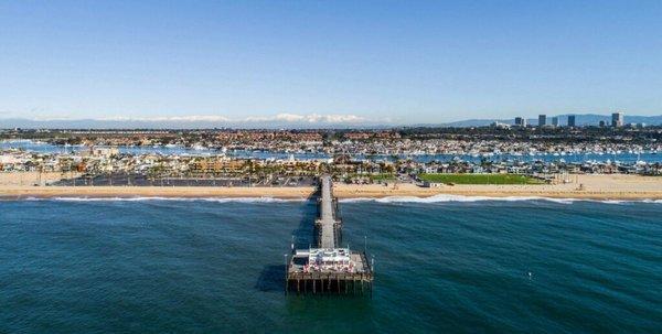 Views of the pier in Newport Beach