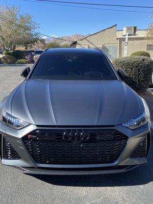 Audi RS6 windshield tint 
Rayno nano carbon ceramic