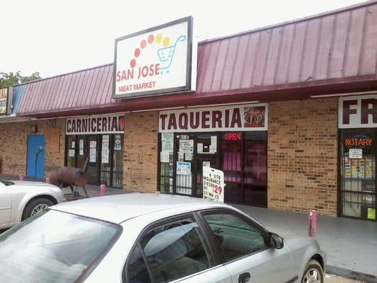 It's part meat shop, part convenient store and most importantly, taqueria - taco shop.