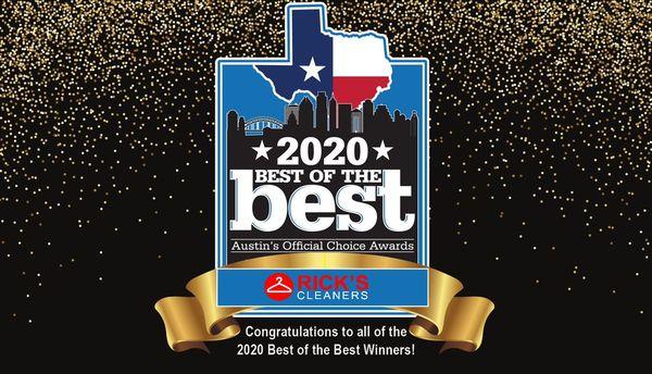 Thank you, Austin, for voting us Best of the Best 2020!!