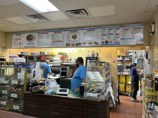 Front counter and menu!